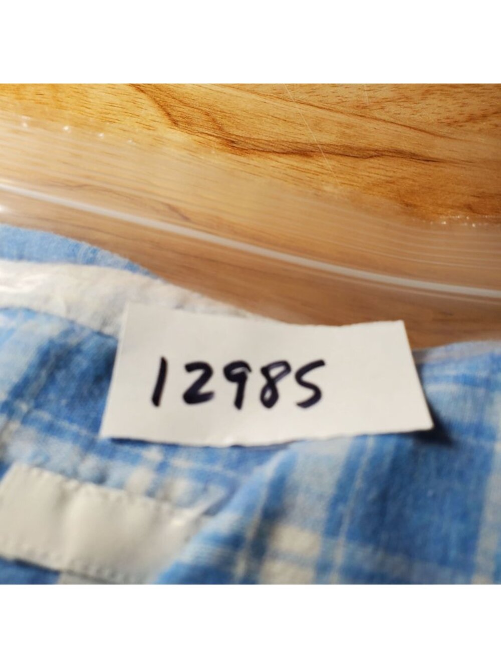 J. Jill Top Womens Small Blue Plaid Cotton Long Sleeve Button Up - Picture 10 of 10